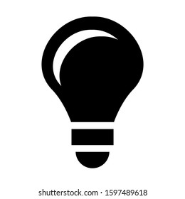 light bulb icon isolated sign symbol vector illustration - high quality black style vector icons
