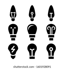 light bulb icon isolated sign symbol vector illustration - Collection of high quality black style vector icons
