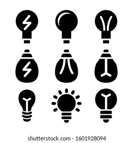 light bulb icon isolated sign symbol vector illustration - Collection of high quality black style vector icons
