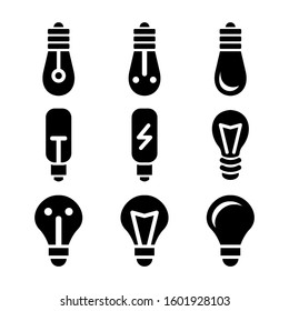 light bulb icon isolated sign symbol vector illustration - Collection of high quality black style vector icons
