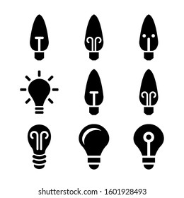 light bulb icon isolated sign symbol vector illustration - Collection of high quality black style vector icons
