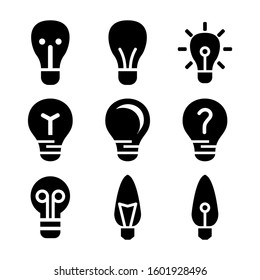light bulb icon isolated sign symbol vector illustration - Collection of high quality black style vector icons
