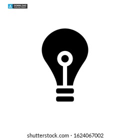 light bulb icon isolated sign symbol vector illustration - high quality black style vector icons
