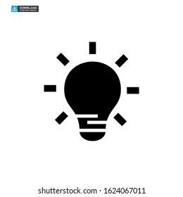 light bulb icon isolated sign symbol vector illustration - high quality black style vector icons
