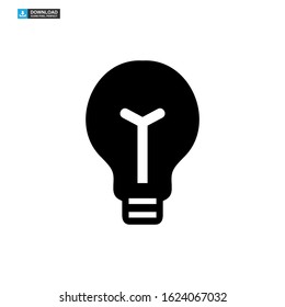 light bulb icon isolated sign symbol vector illustration - high quality black style vector icons
