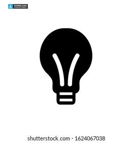 light bulb icon isolated sign symbol vector illustration - high quality black style vector icons
