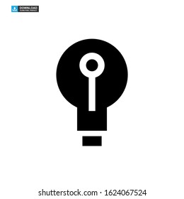 light bulb icon isolated sign symbol vector illustration - high quality black style vector icons
