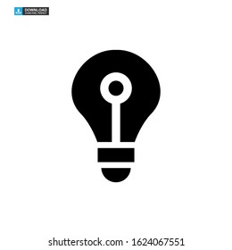 light bulb icon isolated sign symbol vector illustration - high quality black style vector icons
