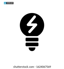 light bulb icon isolated sign symbol vector illustration - high quality black style vector icons
