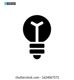 light bulb icon isolated sign symbol vector illustration - high quality black style vector icons
