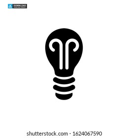 light bulb icon isolated sign symbol vector illustration - high quality black style vector icons
