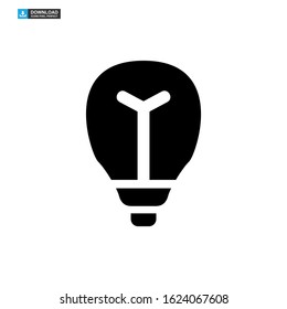 light bulb icon isolated sign symbol vector illustration - high quality black style vector icons
