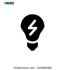 light bulb icon isolated sign symbol vector illustration - high quality black style vector icons
