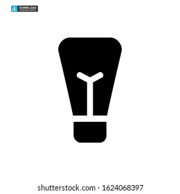 light bulb icon isolated sign symbol vector illustration - high quality black style vector icons
