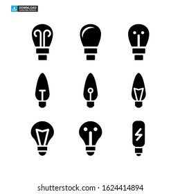 light bulb icon isolated sign symbol vector illustration - Collection of high quality black style vector icons

