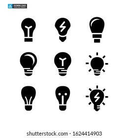 light bulb icon isolated sign symbol vector illustration - Collection of high quality black style vector icons
