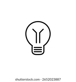 light bulb icon isolated sign symbol vector, simple illustration for web and app..eps