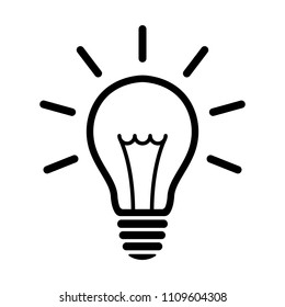 Light bulb icon. light lamp. Vector illustration