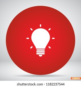 light bulb icon, lamp vector, 
