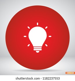 light bulb icon, lamp vector, 