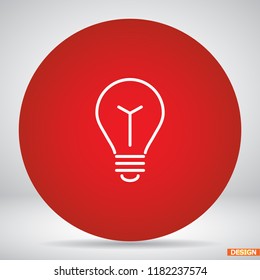 light bulb icon, lamp vector, 