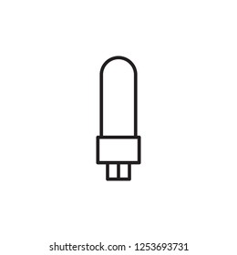 Light Bulb icon. Lighting Electric lamp vector icon. Electricity, shine symbol. Trendy Flat style for graphic design, Web site, UI. EPS10. - Vector illustration
