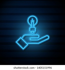 # Light Bulb icon. Lighting Electric lamp. Electricity, shine.