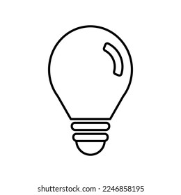 Light Bulb Icon in Line Style