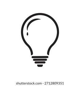 Light bulb icon logo design. Light bulb symbols and emblems. Idea symbols.