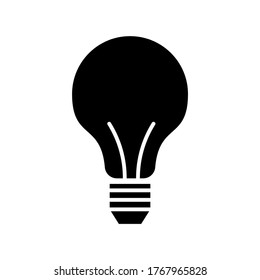 Light Bulb  icon or logo isolated sign symbol vector illustration - high quality black style vector icons
