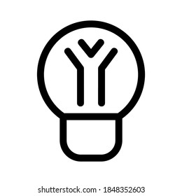 light bulb icon or logo isolated sign symbol vector illustration - high quality black style vector icons
