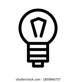 light bulb icon or logo isolated sign symbol vector illustration - high quality black style vector icons
