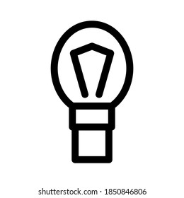 light bulb icon or logo isolated sign symbol vector illustration - high quality black style vector icons

