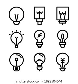 light bulb icon or logo isolated sign symbol vector illustration - Collection of high quality black style vector icons

