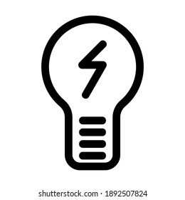 light bulb icon or logo isolated sign symbol vector illustration - high quality black style vector icons
