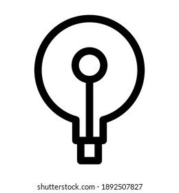 light bulb icon or logo isolated sign symbol vector illustration - high quality black style vector icons
