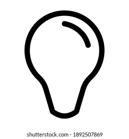 light bulb icon or logo isolated sign symbol vector illustration - high quality black style vector icons
