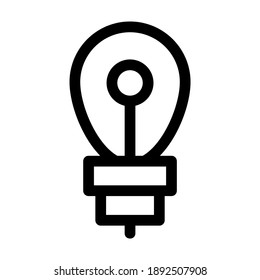 light bulb icon or logo isolated sign symbol vector illustration - high quality black style vector icons
