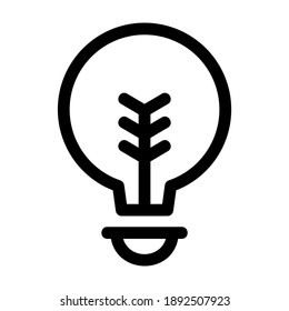 Glühbirnensymbol oder Logo einzeln auf Zeichen, Vektorgrafik - hochwertige Vektorsymbole in schwarzem Stil
