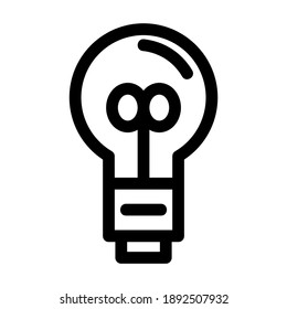 light bulb icon or logo isolated sign symbol vector illustration - high quality black style vector icons
