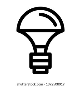 light bulb icon or logo isolated sign symbol vector illustration - high quality black style vector icons
