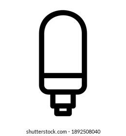 light bulb icon or logo isolated sign symbol vector illustration - high quality black style vector icons
