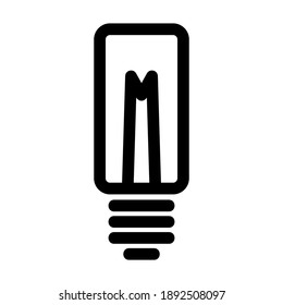 light bulb icon or logo isolated sign symbol vector illustration - high quality black style vector icons
