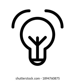 Light Bulb Symbol oder Logo einzeln auf Zeichen Vektorgrafik - hochwertige Vektorsymbole in schwarzem Stil
