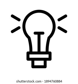 Light Bulb icon or logo isolated sign symbol vector illustration - high quality black style vector icons
