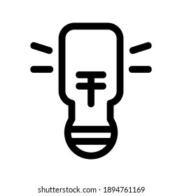 Light Bulb icon or logo isolated sign symbol vector illustration - high quality black style vector icons
