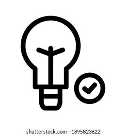 Light Bulb icon or logo isolated sign symbol vector illustration - high quality black style vector icons
