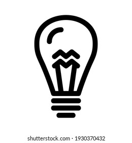 light bulb icon or logo isolated sign symbol vector illustration - high quality black style vector icons
