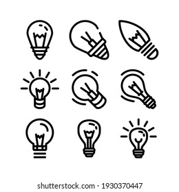 light bulb icon or logo isolated sign symbol vector illustration - Collection of high quality black style vector icons
