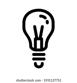 light bulb icon or logo isolated sign symbol vector illustration - high quality black style vector icons
